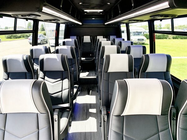 15 passenger minibus interior