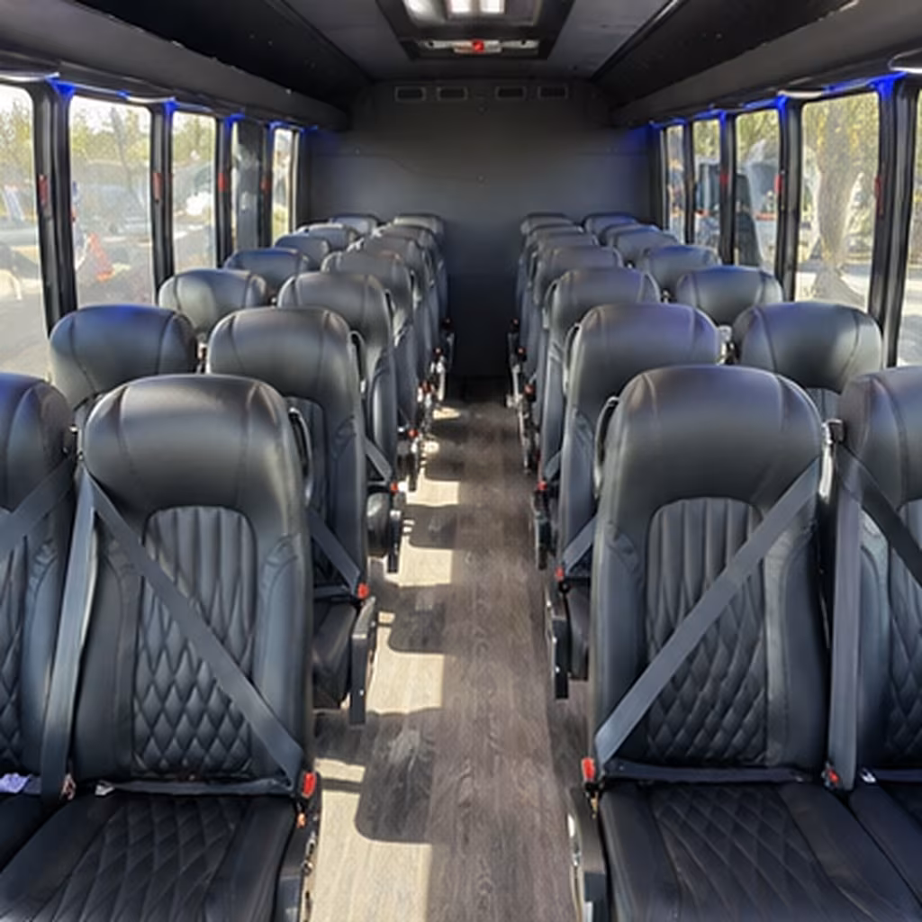 28 passenger minibus interior