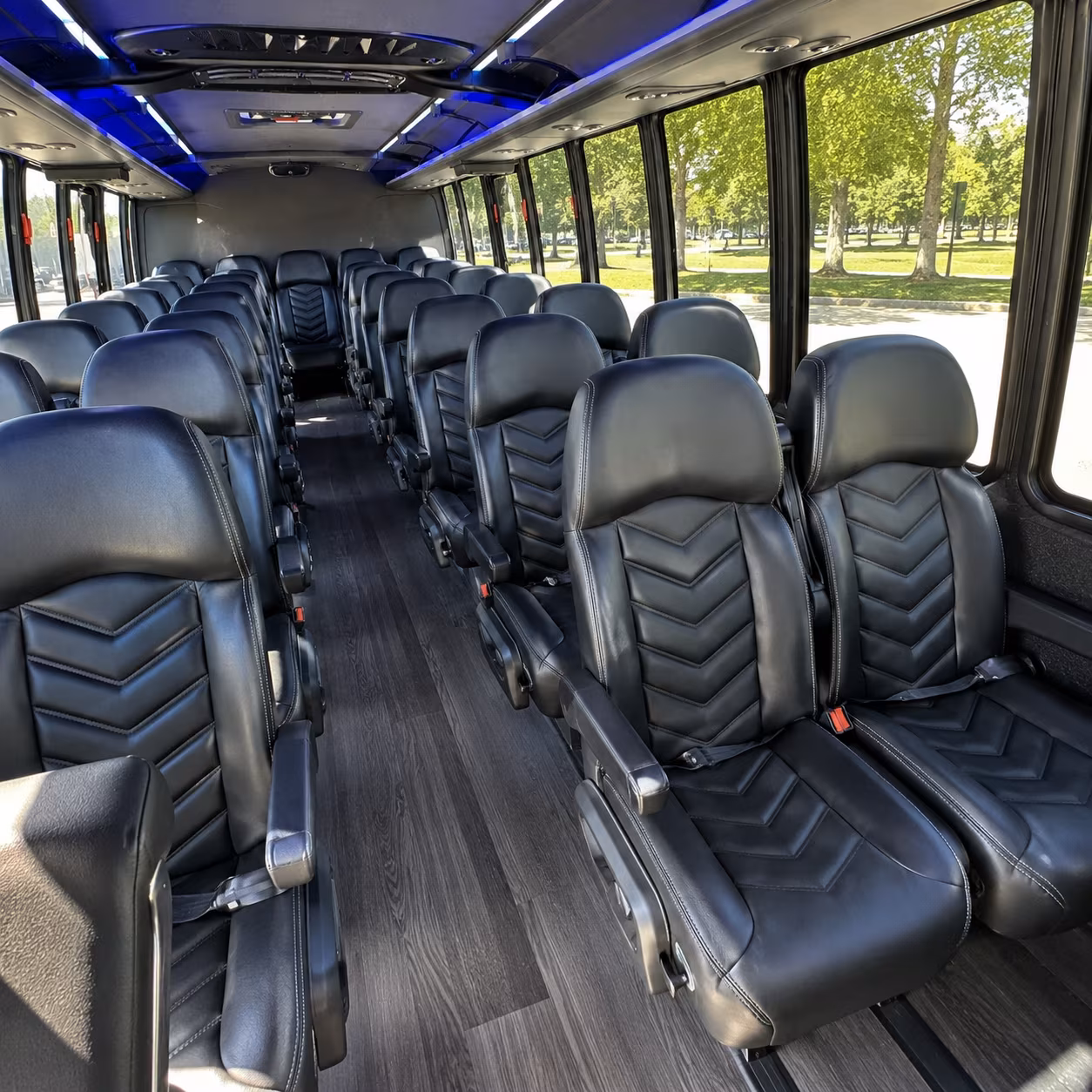 30 passenger minibus interior