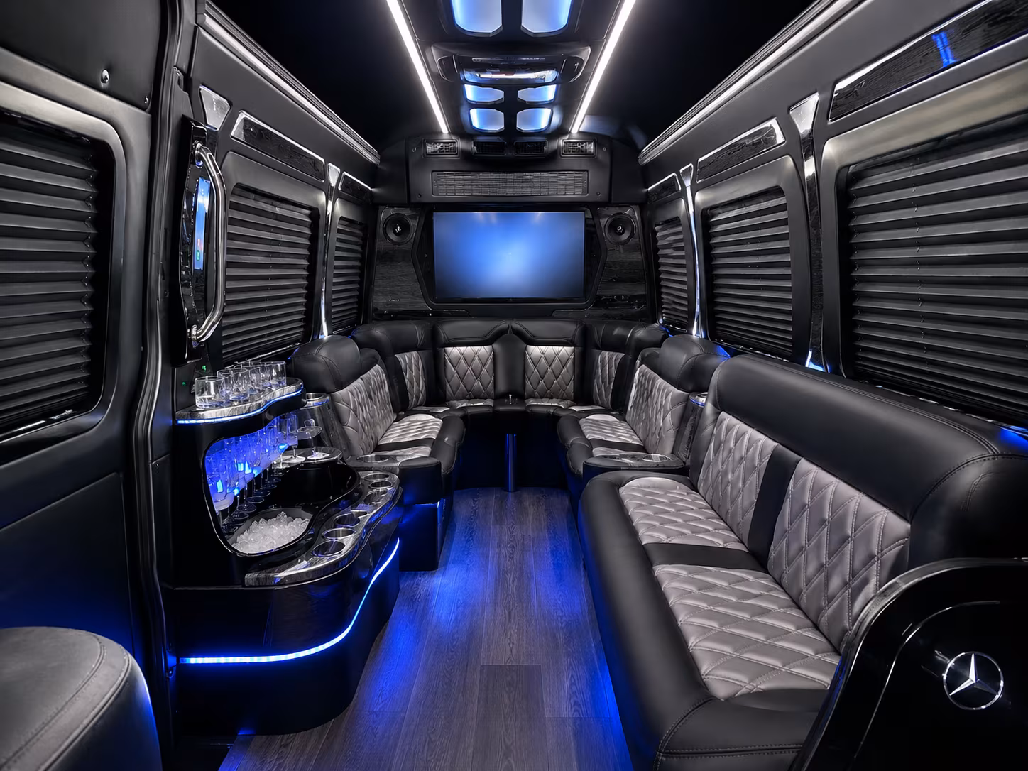 rent a bus to stormont vail events center for topeka prom night